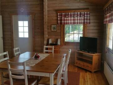 Фото номера Коттедж с 2 спальнями Кемпинги Mansikkaharju Holiday Camp г. Леппявирта 11