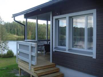 Фото номера Вилла с 1 спальней и сауной Кемпинги Mansikkaharju Holiday Camp г. Леппявирта 3