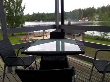 Фото номера Вилла с 1 спальней и сауной Кемпинги Mansikkaharju Holiday Camp г. Леппявирта 7