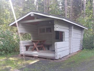 Фото номера Коттедж с общей ванной комнатой (для 2 взрослых) Кемпинги Mansikkaharju Holiday Camp г. Леппявирта 6