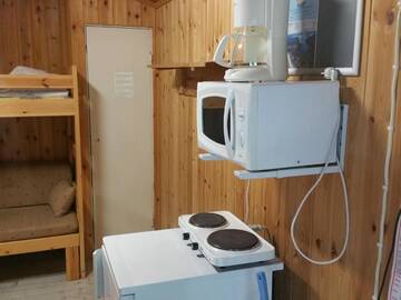 Фото номера Коттедж с общей ванной комнатой (для 2 взрослых) Кемпинги Mansikkaharju Holiday Camp г. Леппявирта 3