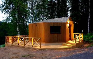 Фото номера Коттедж Iglu с видом на озеро Кемпинги Mansikkaharju Holiday Camp г. Леппявирта 4